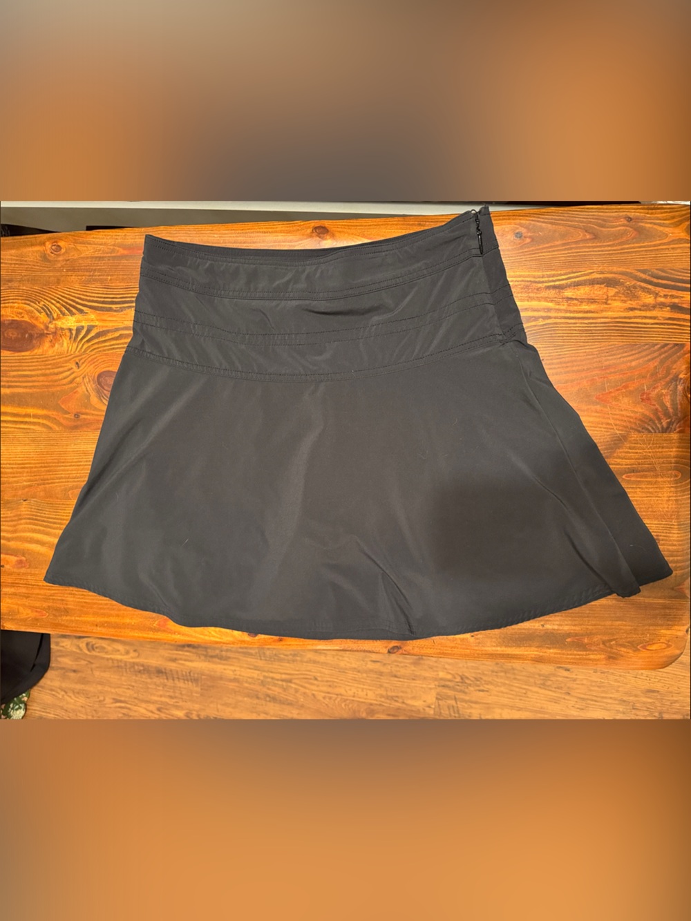 Athleta Everyday Skort Black Performance Skort with Built-In Shorts